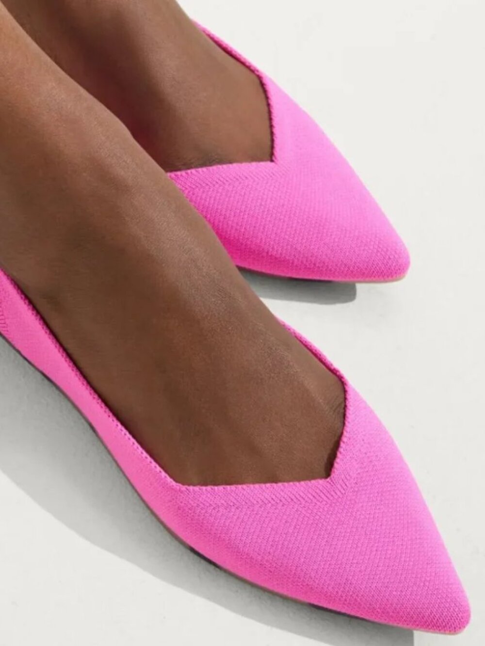 Rothy’s NWOT The Point Flats in Dragon Fruit